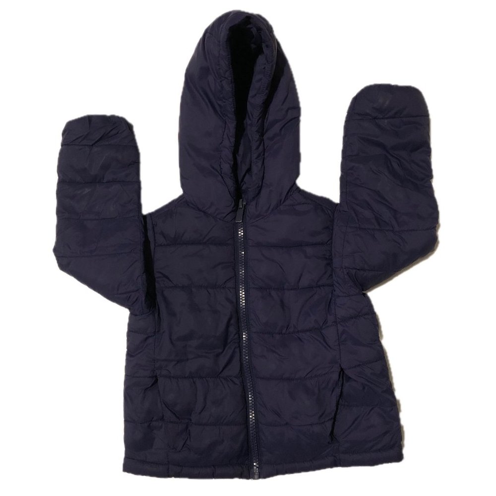 Zara Puffer Jacket Dark Blue No Tags Unisex Size 4T-5T